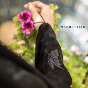 چادر عربی پروانه مخملی بال بسته