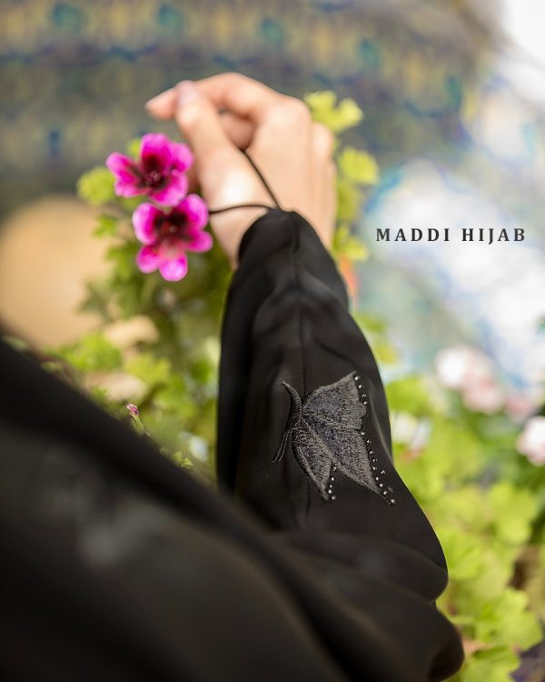 چادر عربی پروانه مخملی بال بسته - Image 2