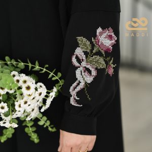 عبا کرشه گلدوزی رزا